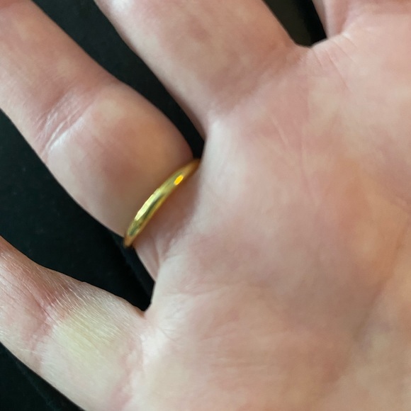 COPY - Kate Spade mother of pearl and rhinestone ring.  Size 5 to Size 6. - Picture 3 of 5